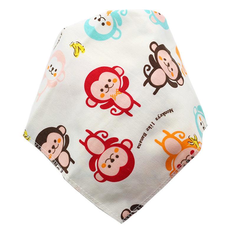 Baby Bibs Waterproof Triangle Cotton Cartoon Child Baberos Bandana Bibs Dribble Bibs Newborn Slabber Absorbent Cloth - Nioor