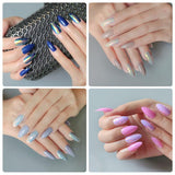 24 pieces of trendy wearable fake nail pieces - Nioor