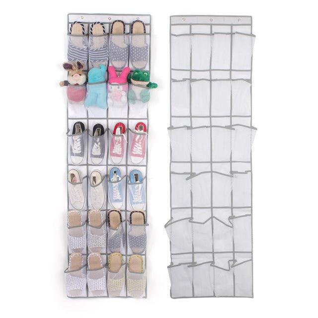 24 Pocket Shoe Space Door Hanging Storage Rack - Nioor