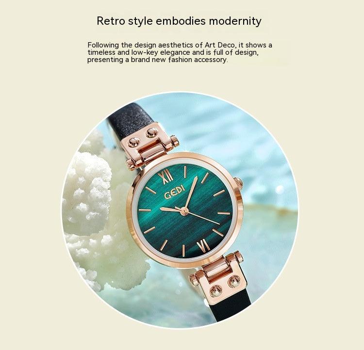 New Art-style Student's Watch Women's Waterproof Watch With Delicate And Small Dial - Nioor