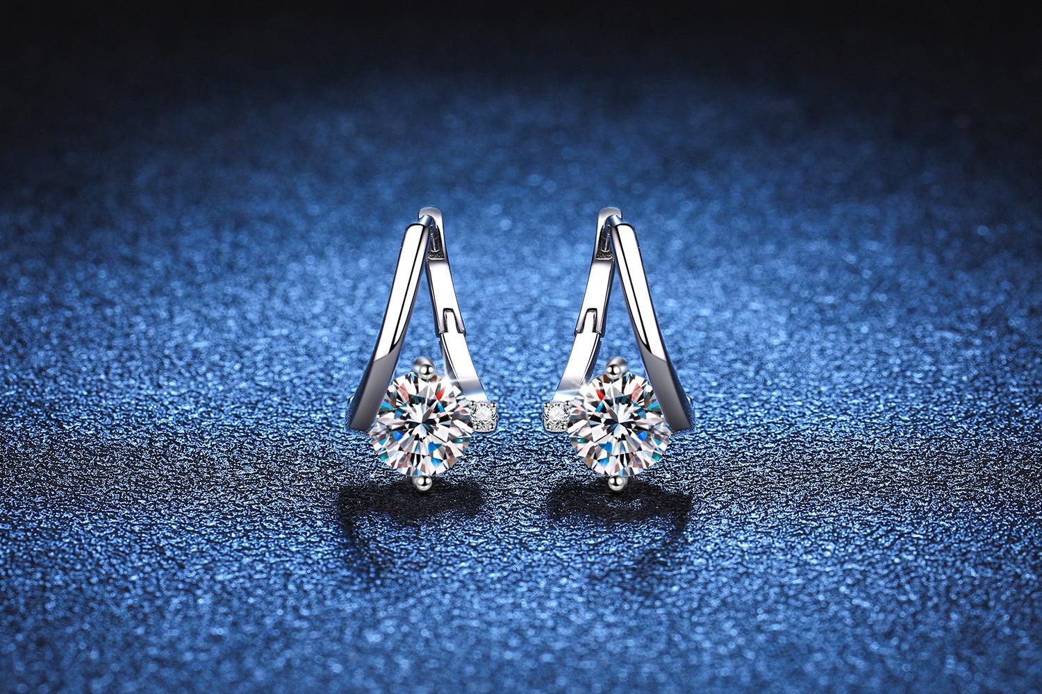 S925 Silver Moissanite Affordable Luxury Earrings - Nioor