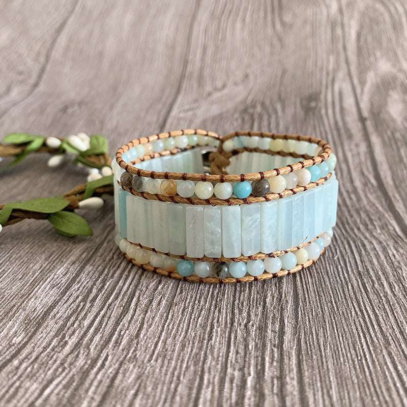 Multi-layer Woven Emperor Stone Beaded Bracelet