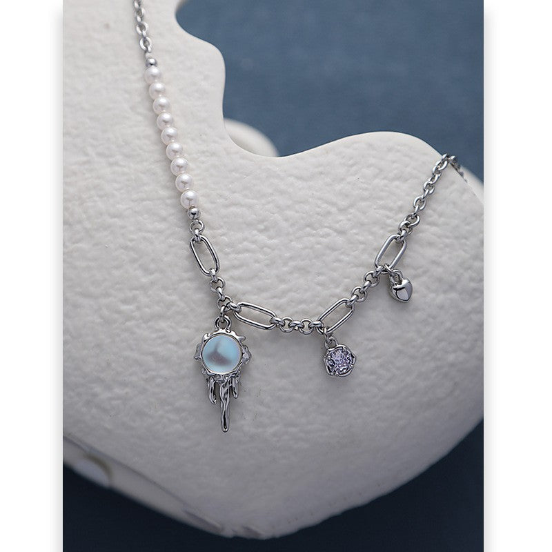 Original Frosted Moonstone Cold Wind Necklace