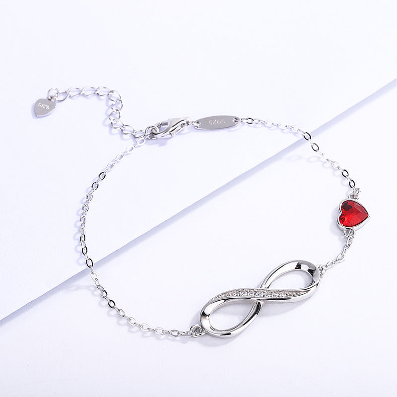 Women's Fashion Infinite Bracelet Heart-shaped