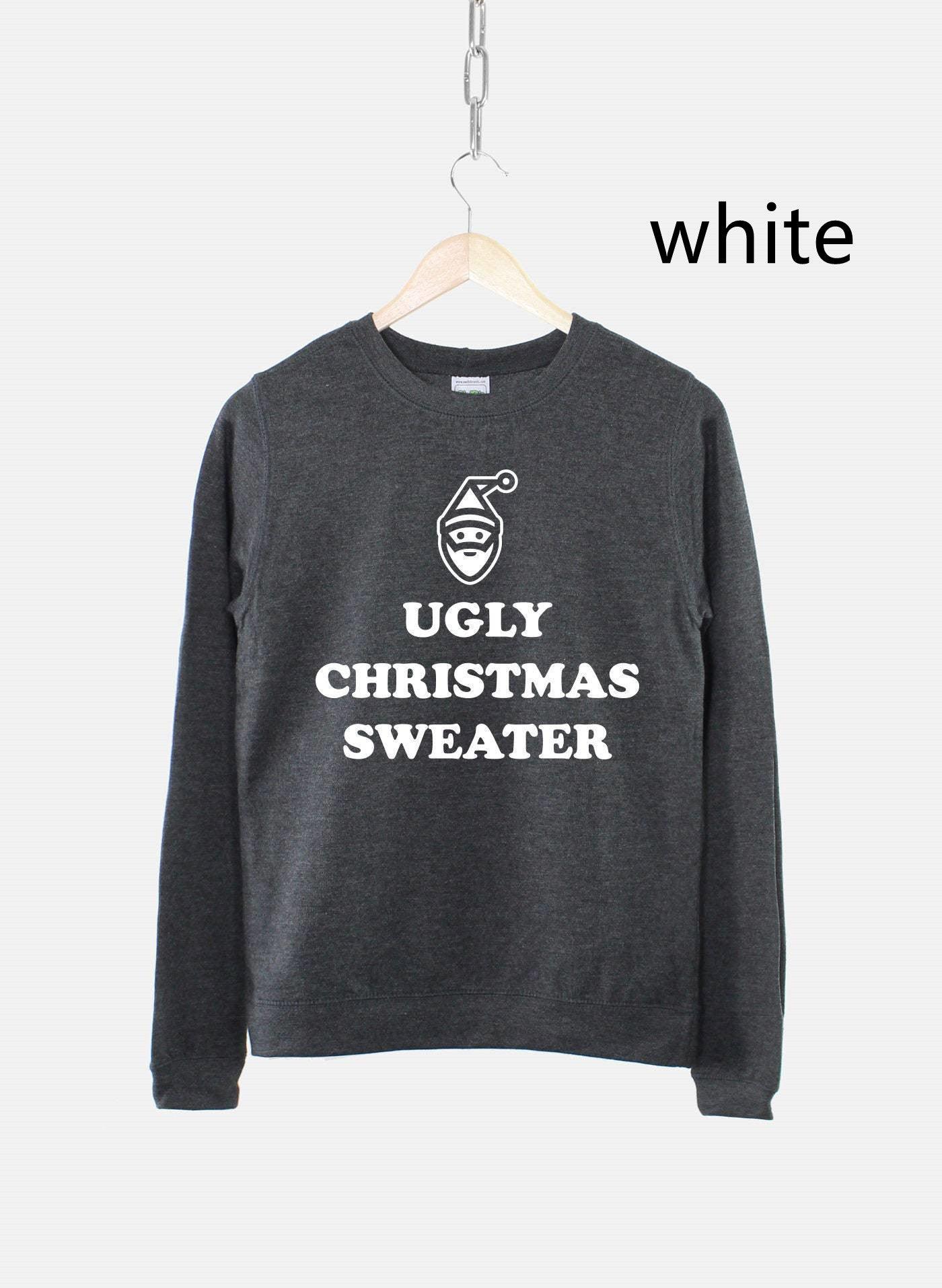 Women's Ugly Christmas Sweater Sweatshirt Bah Humbug Funny - Nioor