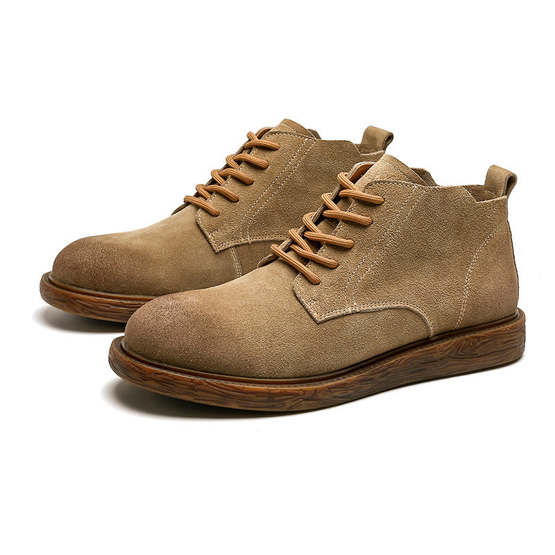 Vintage Versatile British Style Mid-Top Work Boots