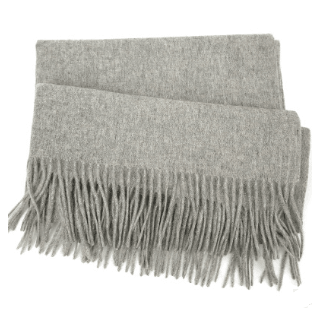 Men's cashmere scarf virgin woollen popular wild solid color warm thick scarf monochrome shawl - Nioor