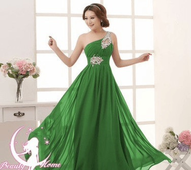 2021 speed selling wedding bridesmaid dress, banquet evening dress, single shoulder dinner party host, evening dress, banquet dress girl - Nioor