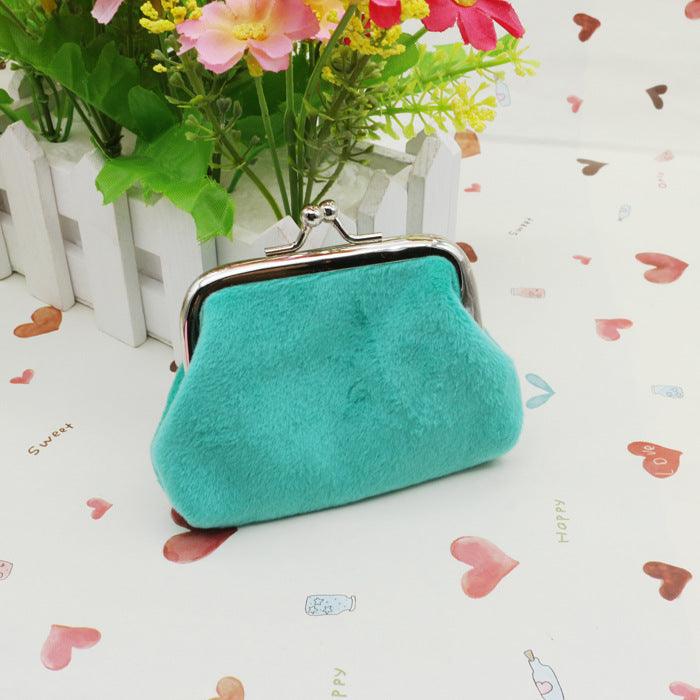 Autumn winter candy color wool zero wallet student cloth coin bag children small purse small gift wholesale - Nioor