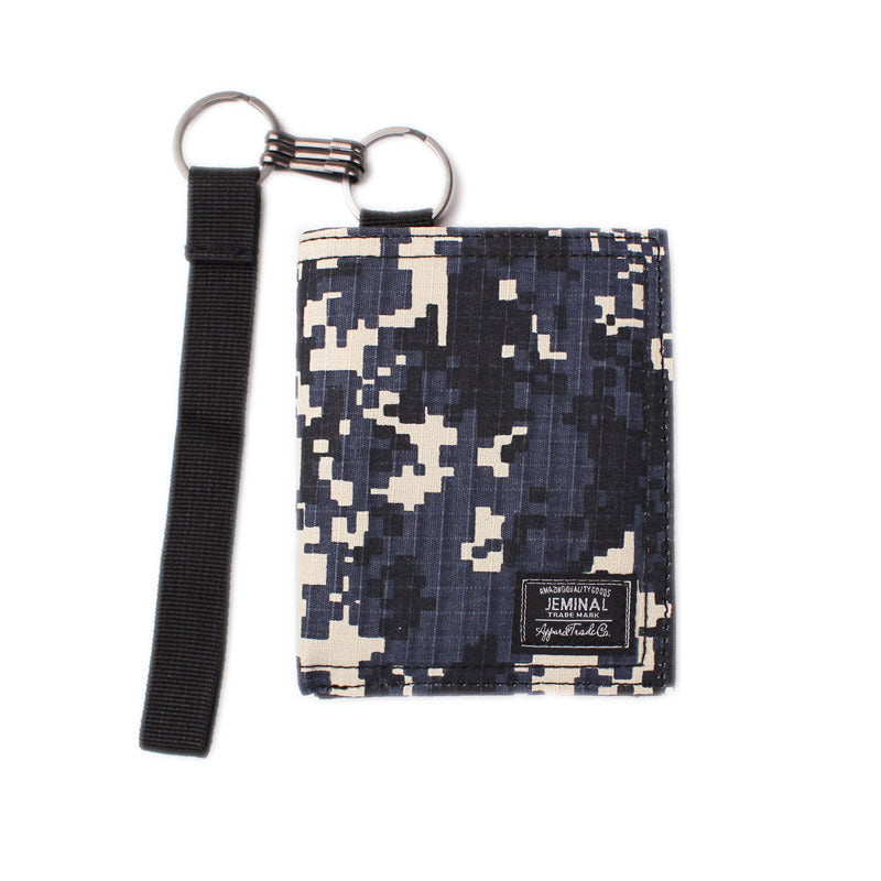 Men's Short Ultra-thin Small Horizontal Student Canvas Camouflage Wallet