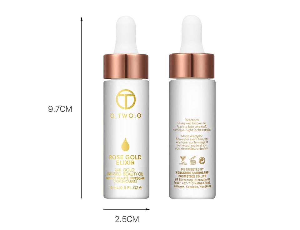 24k Rose Gold Elixir Skin Make Up Oil For Face Essential Oil Before Primer Foundation Moisturizing Face Oil Anti-aging - Nioor