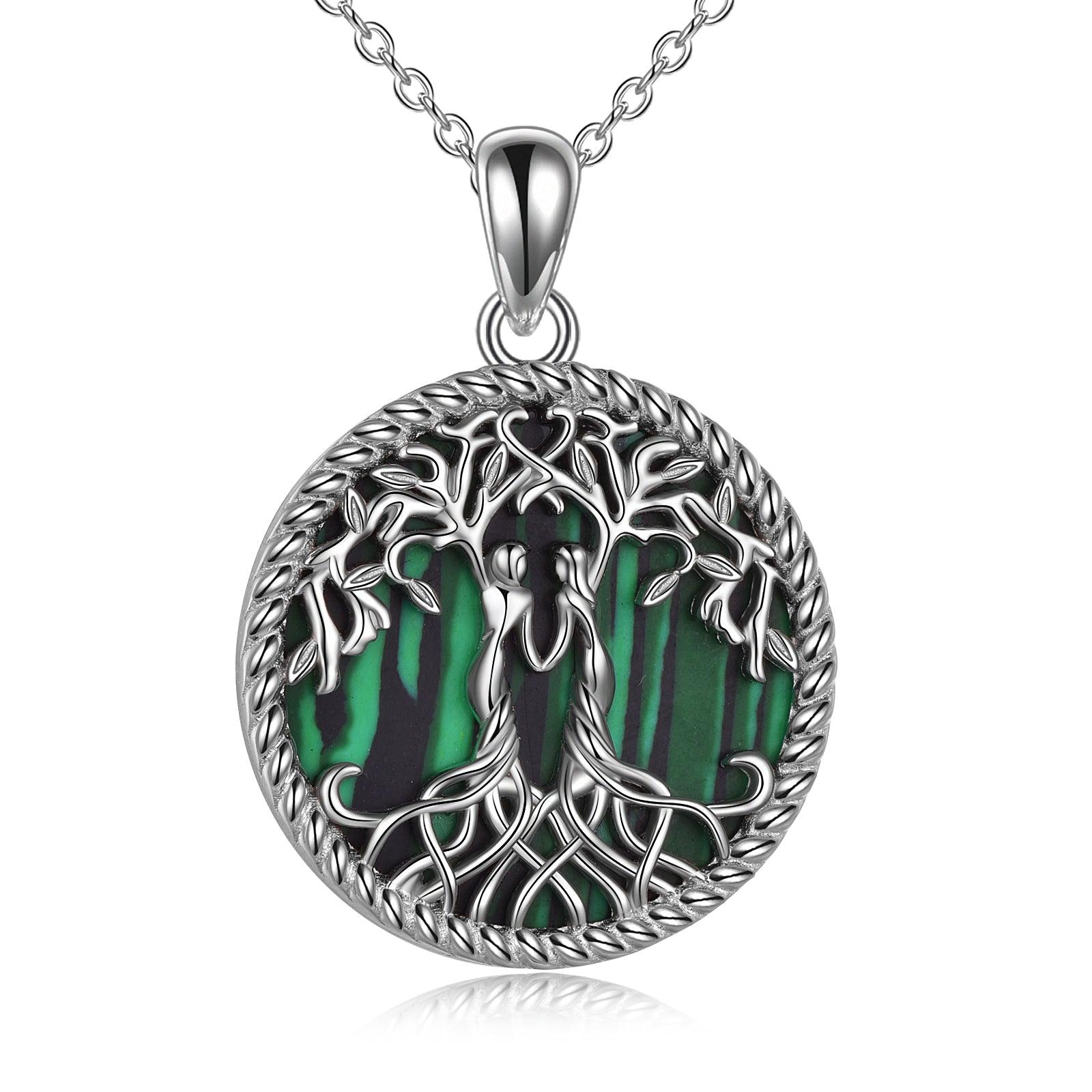 Sterling Silver Tree of Life Sister Necklace Jewelry from Sister - Nioor