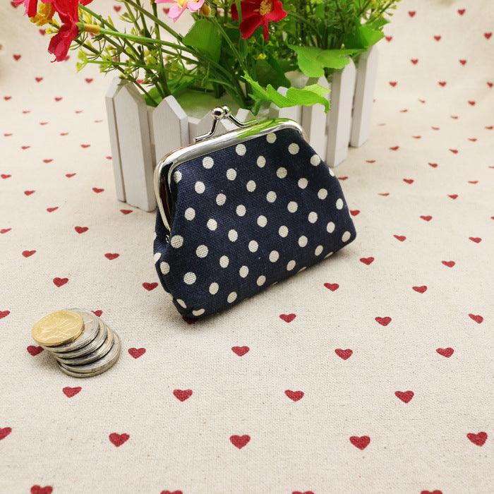 Linen dots zero purse cloth coin bag children wallet creative Taobao small gift wholesale - Nioor