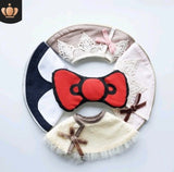 360 degree bibs saliva towel cute bibs saliva towel red bow detachable bib fake collar