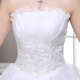 2021 summer new bride wedding dress fashion lace bra Qi simple Korean winter skirt - Nioor