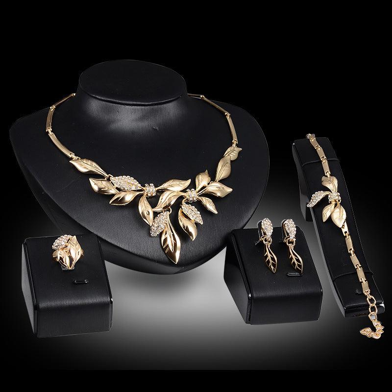 New Four-piece Bridal Wedding Jewelry Set - Nioor