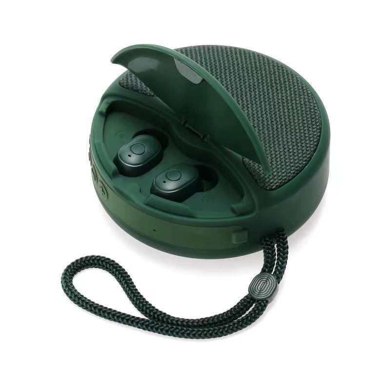 Outdoor Portable Headset Bluetooth Speaker Integrated Wireless 3D Stereo Subwoofer Music Speaker Support TF Card FM Radio - Nioor