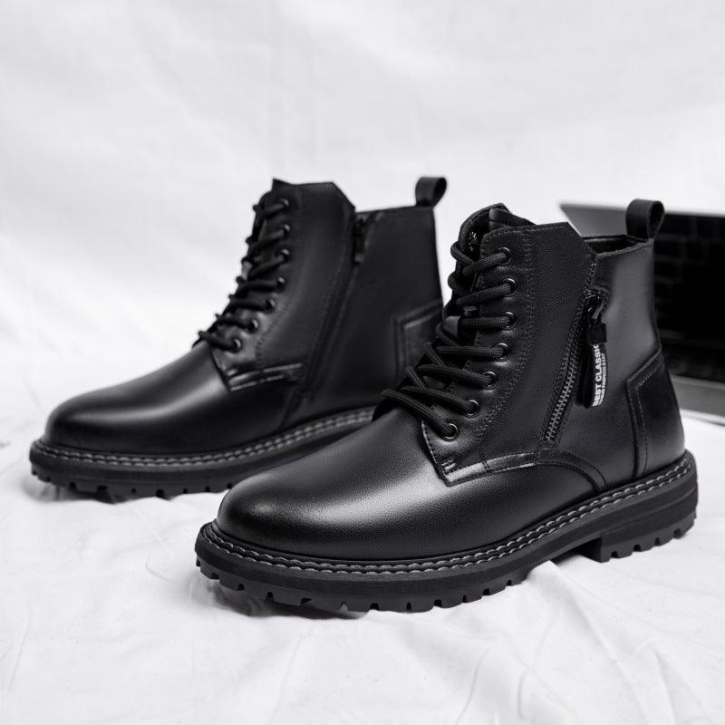 Dr Martens Boots Men's Trendy Plus Velvet Working Wear - Nioor