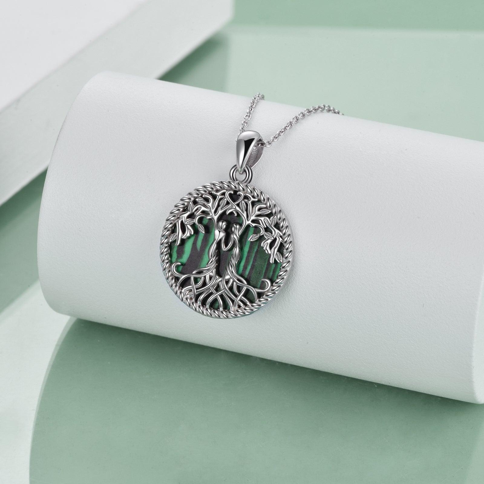 Sterling Silver Tree of Life Sister Necklace Jewelry from Sister - Nioor