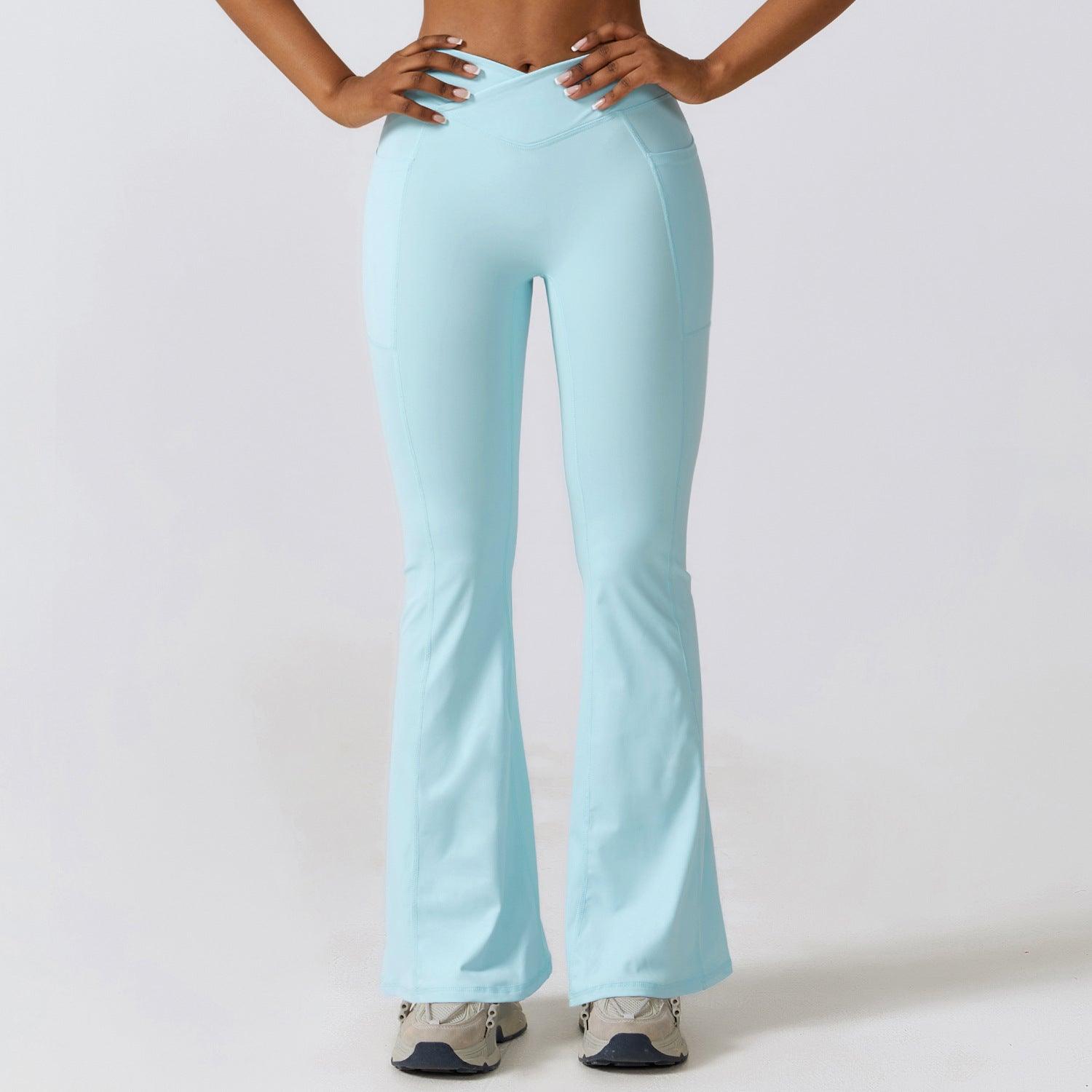 Wide Pants Hip Lifting Yoga Bell-bottom Pants Sports - Nioor