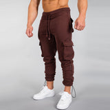 Muscle Stretch Slim Skinny Track Pants - Nioor