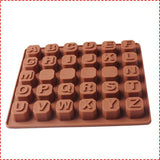 26 capital letter shape silicone mold - Nioor