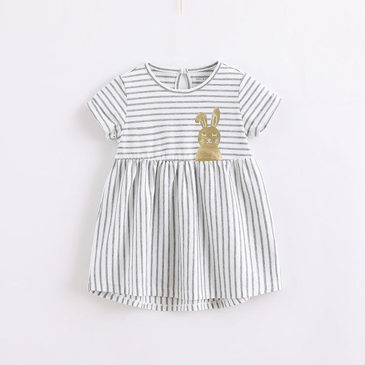 Girl's yarn-dyed striped dress