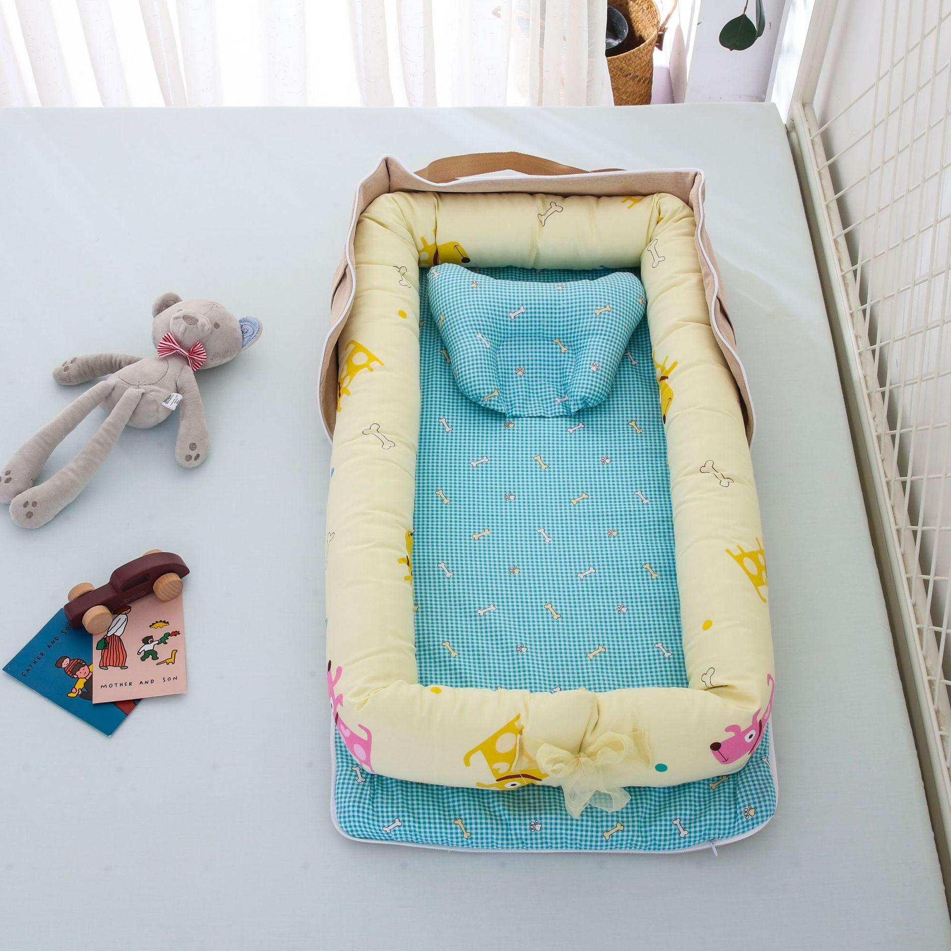 Cotton Portable Foldable Baby Bed - Nioor