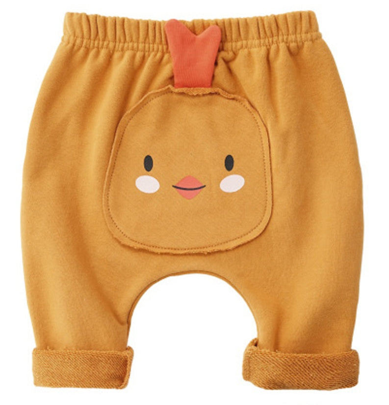 Cartoon patch baby pants