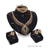 Four-piece Necklace, Earrings And Bracelets - Nioor