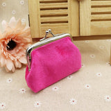 Autumn winter candy color wool zero wallet student cloth coin bag children small purse small gift wholesale - Nioor