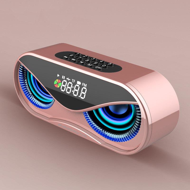 Colorful lights, dual speakers, digital buttons, song, Bluetooth speaker - Nioor