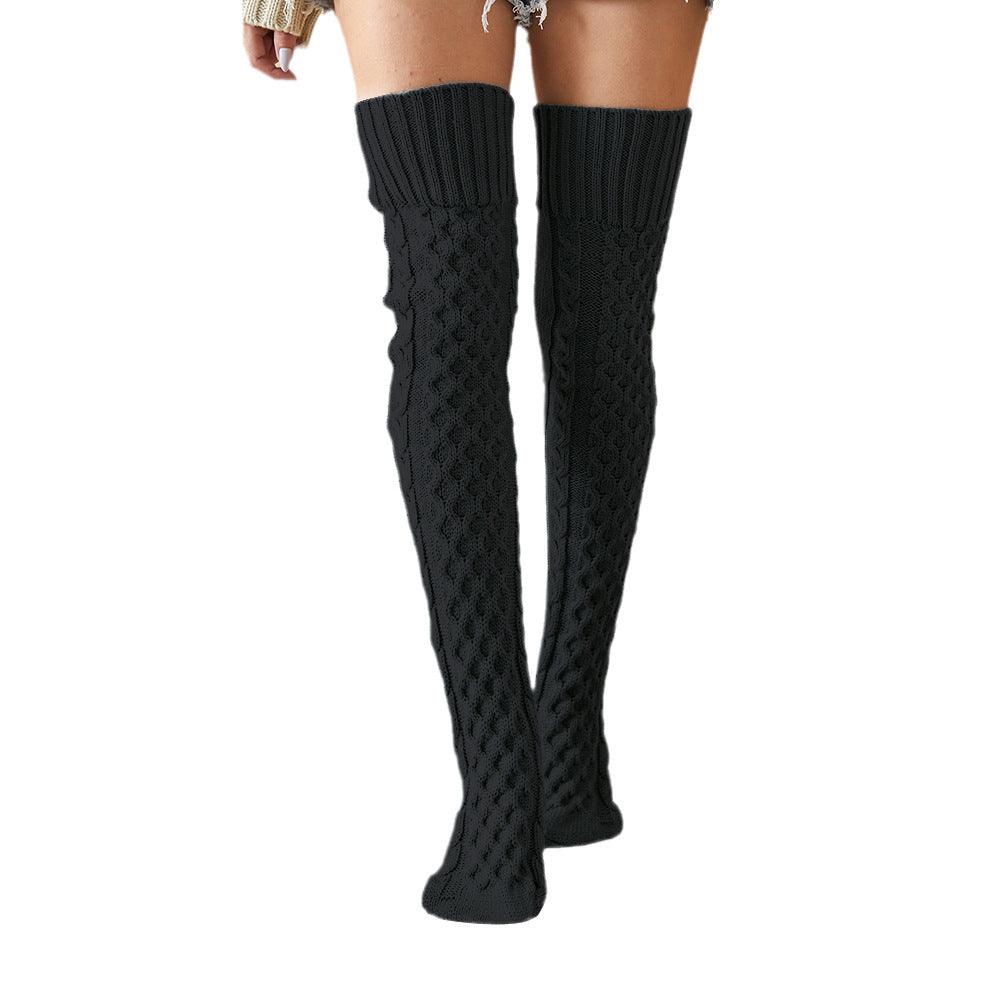 Long Tube Woolen Yarn Socks - Nioor