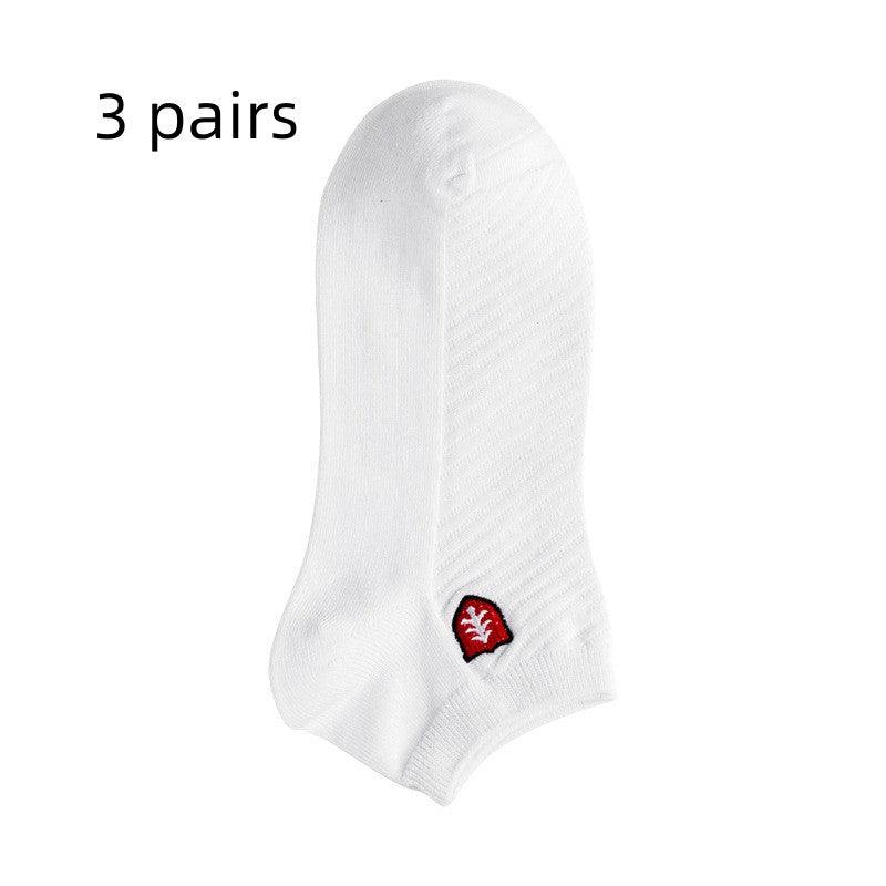 Healthy Antibacterial Embroidered Boat Socks - Nioor