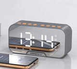 Alarm Clock Clock Wireless Bluetooth Speaker Mini Home Outdoor Card Subwoofer Computer Audio - Nioor