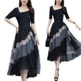 New Women's Summer Adult Lady Like Woman Western Style Youthful-looking Lightly Mature Fashion Tulle Skirt - Nioor