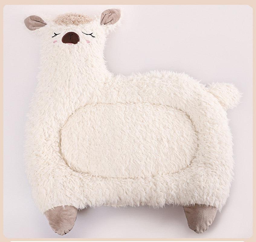 Alpaca Pet Bed Warm Plush Cat Dog Bed - Nioor