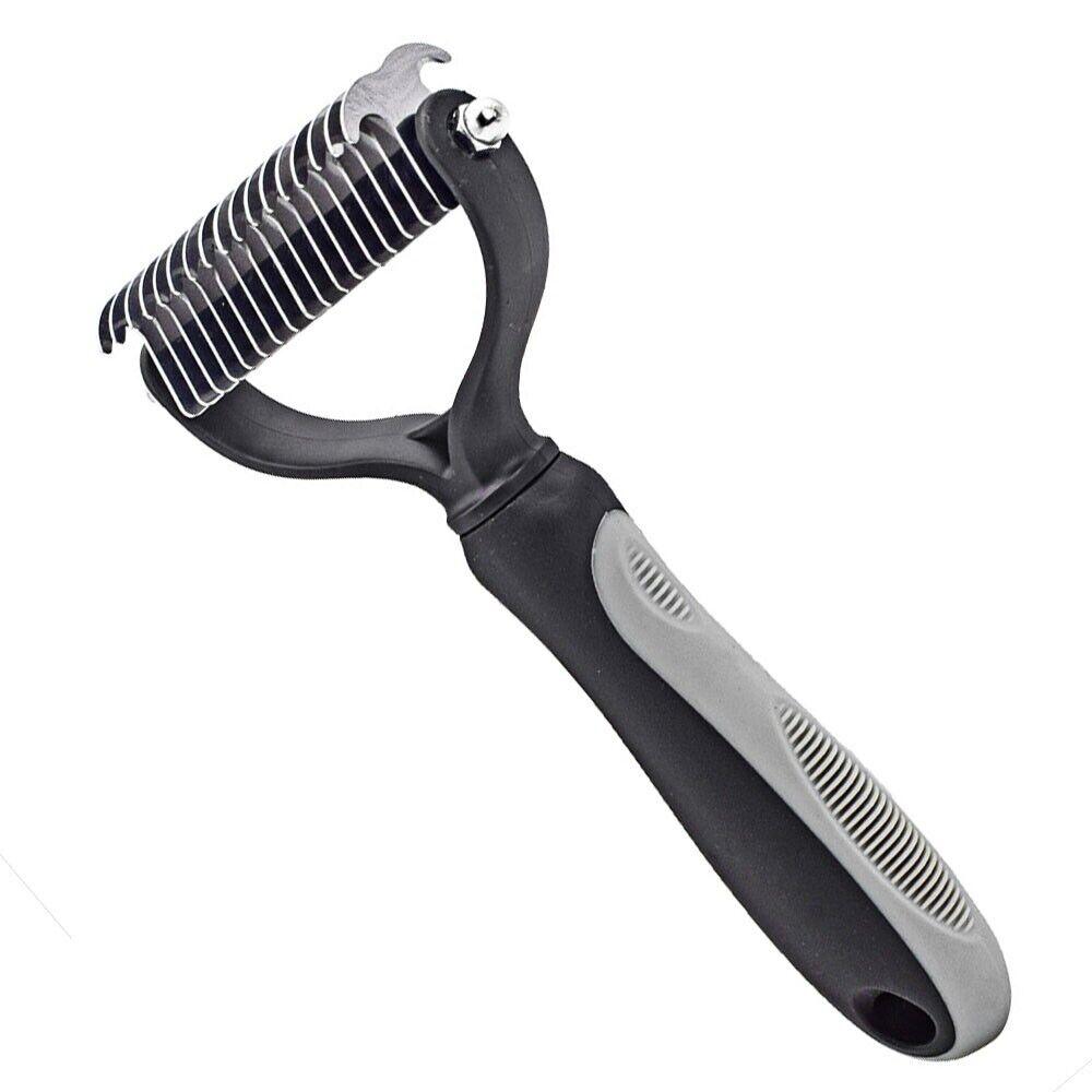 Professional Pet Grooming Tool 2 Sided Undercoat Dog Cat Shedding Comb Brush Pet - Nioor