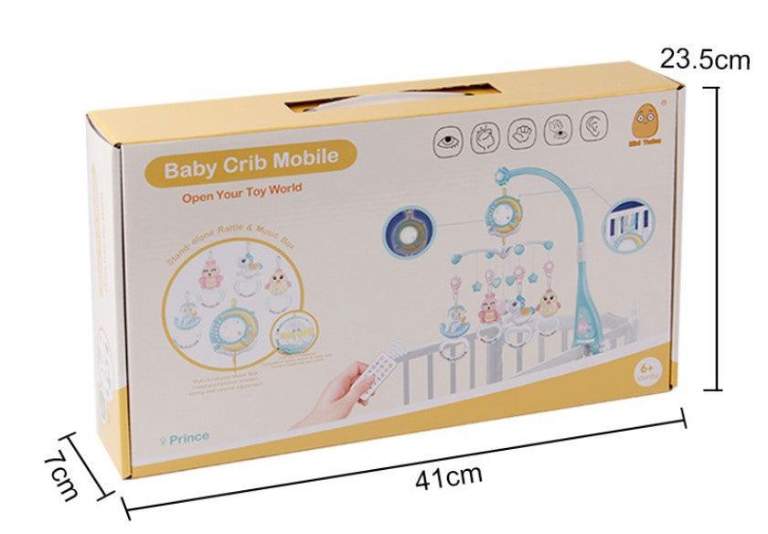 Baby Rattles Crib Mobiles Toy Holder Rotating Mobile Bed Bell Musical Box Projection Newborn Infant Baby Boy Toys - Nioor