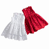 Girls lace princess dress