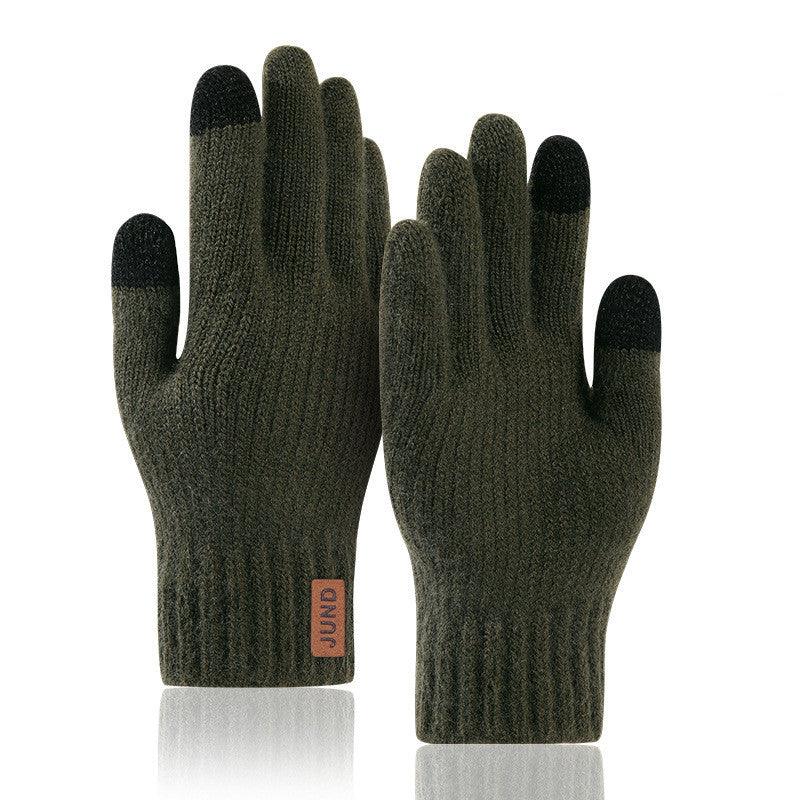 Knitted Woolen Cold Weather Gloves For Men - Nioor