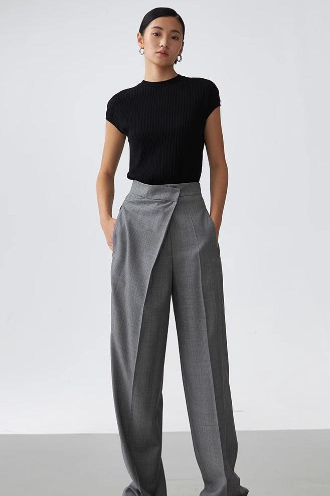 Straight-leg Suit Pants For Women - Nioor