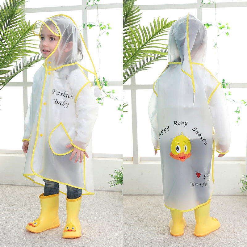 Poncho kid student raincoat