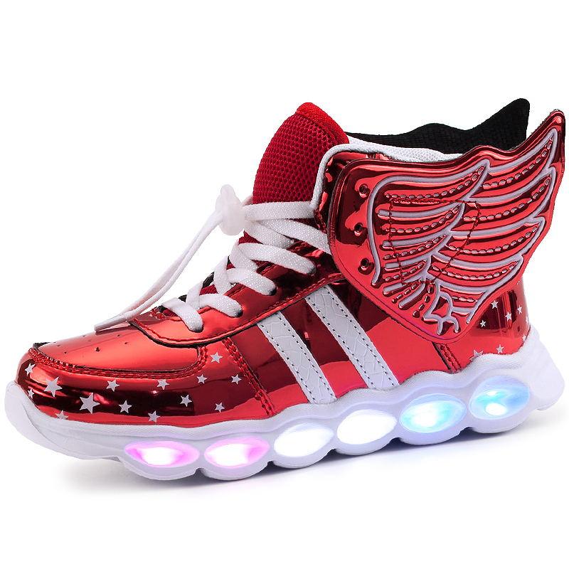 Rechargeable wings glitter sneakers - Nioor