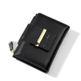 New Multifunctional Coin Purse Mid-length Ins Wallet Casual Folding Pu Wallet Ladies