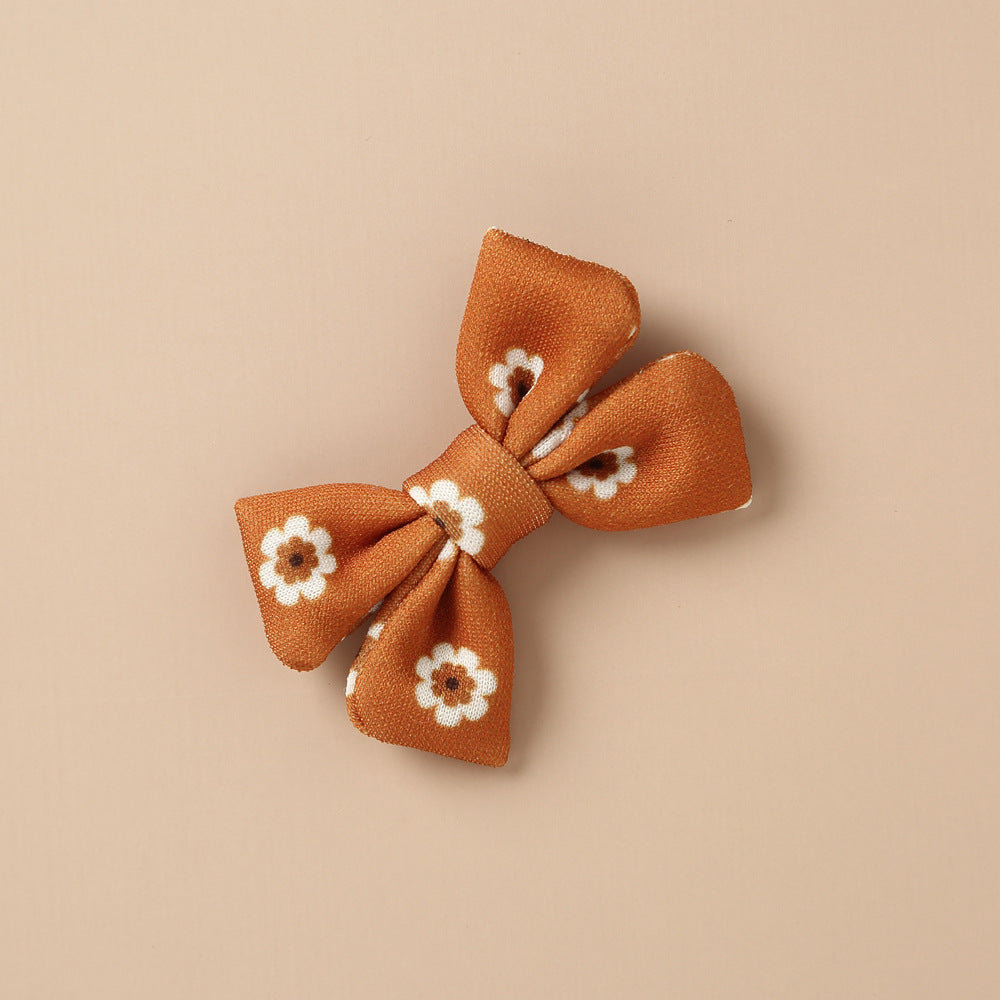 Retro Style Bow Children's Hair Edge Clip Jewelry