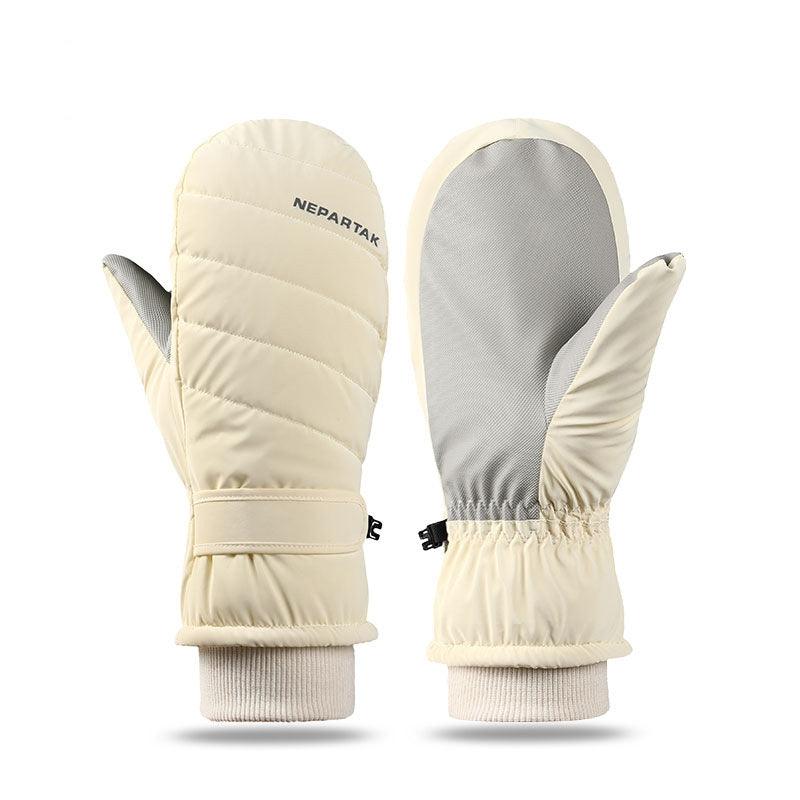 Windproof And Coldproof Thickened Plush Sports Cycling And Skiing Mittens - Nioor