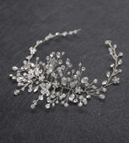 Gold And Silver Crystal Gauze Dress Accessories Headdress - Nioor