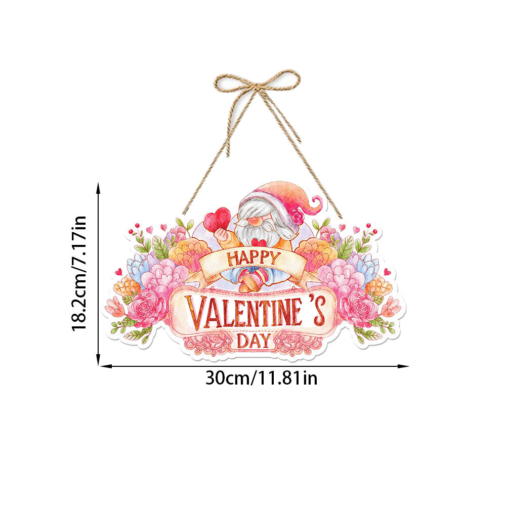 Valentine's Day Decorative Gift Garland Paper Door Hangers