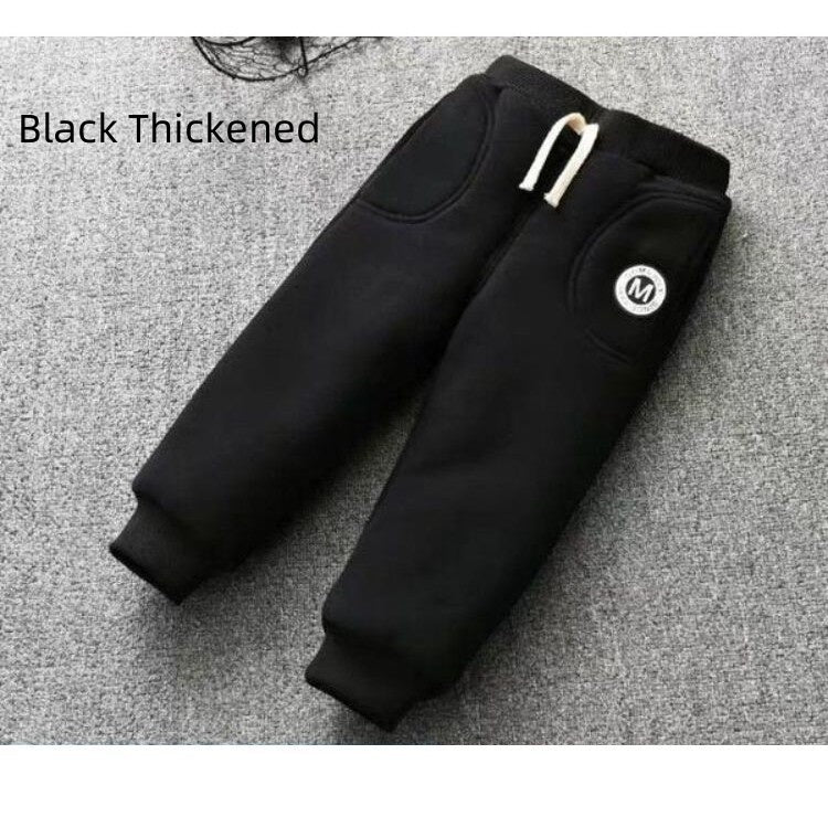 Free Shipping Baby Cotton Pants Ankle Banded Pants 0-6 Years Old Padded Fleece Trousers